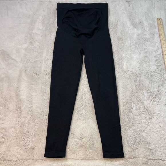 Blanqi Size Large Everyday Maternity Belly Support Leggings Black Comfort Pregna - Picture 2 of 10